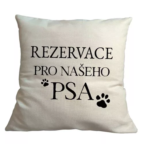 Bohemia Gifts Față de pernă - Rezervare pentru câine, 40 x 40 cm
