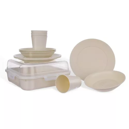 Set serviciu de masă Orion Piknik, plastic, 13 buc