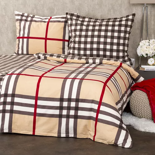 Lenjerie flanelă 4Home Cub, 220 x 200 cm, 2 buc. 70 x 90 cm