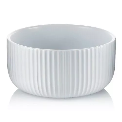 Castron ceramic de servit Kela Maila 23 cm, alb