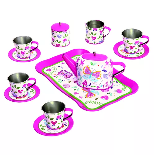 Set de ceai pentru copii Bino - roz