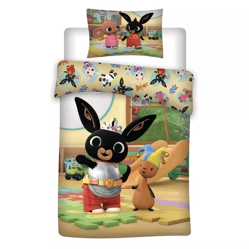 Lenjerie de pat pentru copii,Bing 052, 100 x 135 cm, 40 x 60 cm