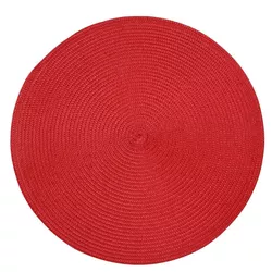 Suport de farfurie Altom Straw roșu, diametru 38 cm, set de 4