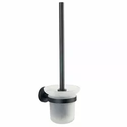 Perie WC AQUALINE SB208 Samba, de perete, alb lăptos, negru
