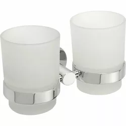 SAPHO XR902 X-Round suport dublu pentru pahare ,argintiu