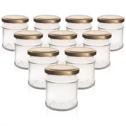 Set borcane de conservare Orion Deva, cu capac, 0,212 l, 10 buc.