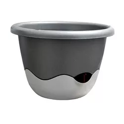 Ghiveci auto-udare Mareta 25 gri, diam 25 cm, diam. 25 cm, diam. 25 cm