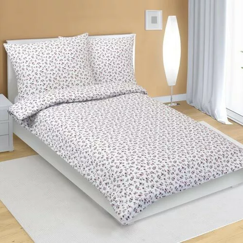 Lenjerie de pat Bellatex Flanel Rose red , 140 x200 cm, 70 x 90 cm