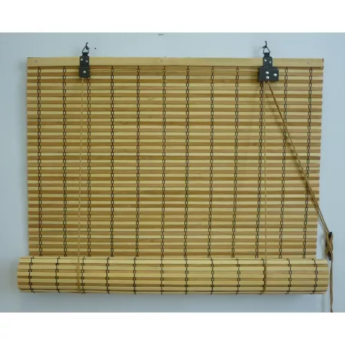 Jaluzea din bambus JAVA natural / ciocolată , 90x220 cm