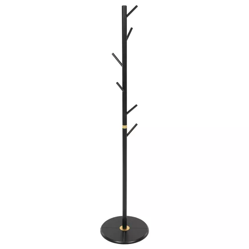 Suport haine din lemn Autronic DR-N1006 BK negru, 40 x 175 cm