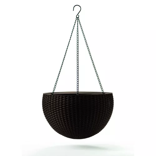 Jardinieră suspendată Keter Sphere antracit, diam. 35 cm