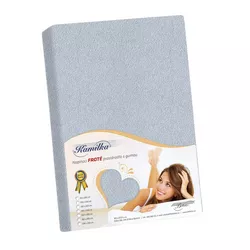 Cearșaf froté Bellatex, pentru saltele înalte, gri, 180 x 200 + 40 cm, 180 x 200 cm