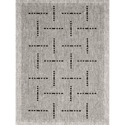 Covor Floorlux argintiu/negru 20008, 60 x 110 cm, 60 x 110 cm