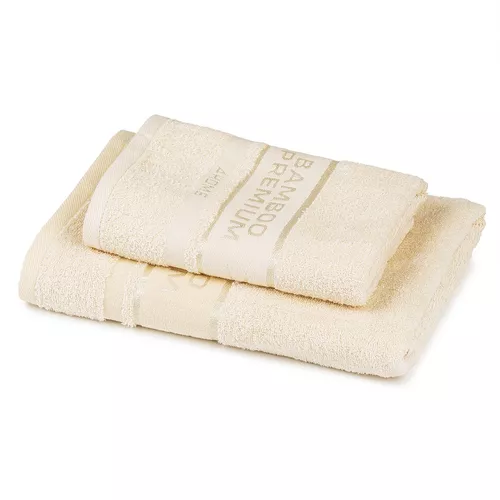 Set prosoape 4Home Bamboo Premium crem, 70 x 140 cm, 50 x 100 cm , bej