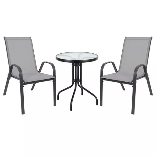 Set de grădină sau balcon Stela 3 buc., gri