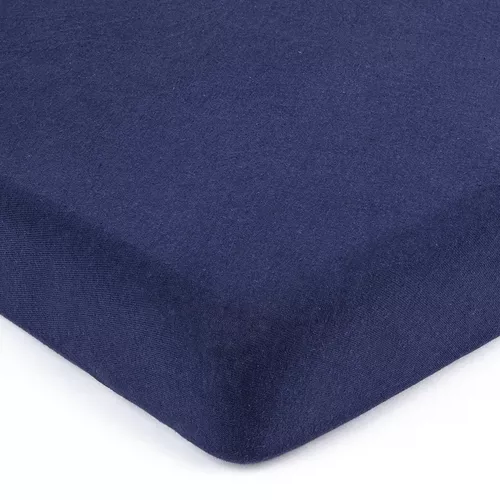 Cearșaf de pat 4Home jersey albastru închis, 90 x 200 cm