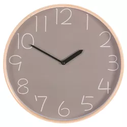 Ceas de perete Simplex gri, diametru 32 cm, MDF