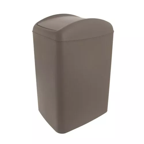 Coș gunoi Orion Waste capac rabatabil 10 l, maro