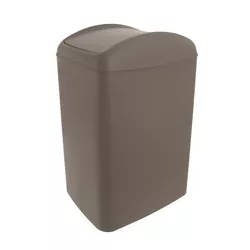 Coș gunoi Orion Waste capac rabatabil 10 l, maro