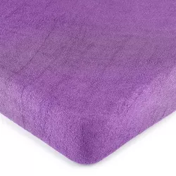 Cearșaf de pat 4Home, din frotir, violet, 180 x 200 cm