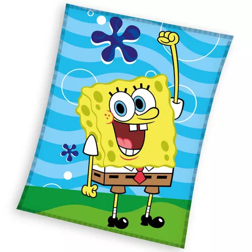 Pătură pentru copii Sponge Bob Distracție în mare, 130 x 170 cm