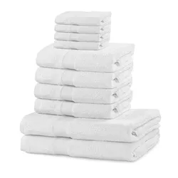DecoKing Set de prosoape Marina alb, 10 buc.