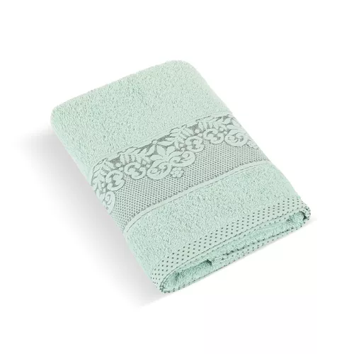 Prosop frotir Bellatex colecția Orchidea verde deschis, 70 x 140 cm