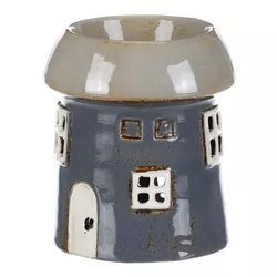 Aroma-lampă House gri, ceramică, 11 x 11 x 13 cm
