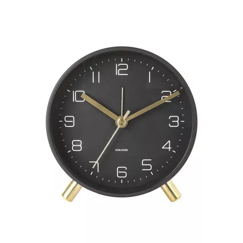 Ceas deșteptător Karlsson 5752BK, de design, diam. 11 cm