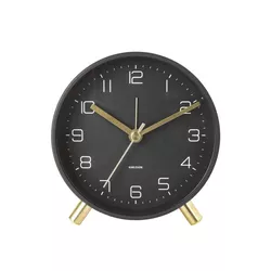Ceas deșteptător Karlsson 5752BK, de design, diam. 11 cm
