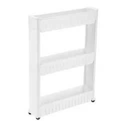 Raft îngust de depozitare 4Home Slim Jim, cu rotile
