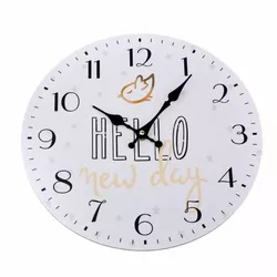 Ceas de perete Hello new day, diam. 34 cm