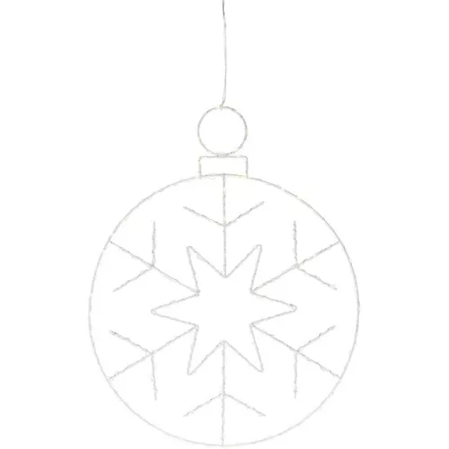 Crăciun agățat decorare cu LED-uri Kerstball fulgde nea 250 LED, 48 cm