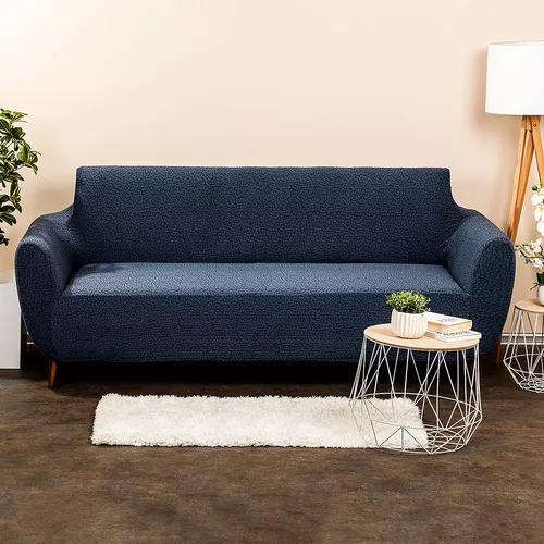 Husă multielastică 4Home Comfort Plus, pentru canapea, albastră, 180 - 220 cm