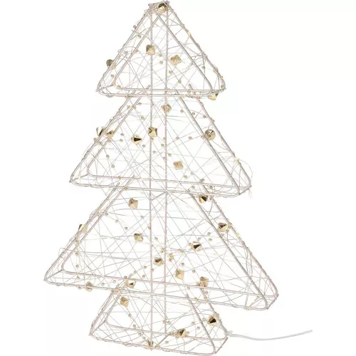 Pom de Crăciun LED Goldwire auriu, 21 x 30 cm