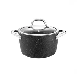 Oală cu capac Tescoma PRESIDENT Stone, 24 cm, 3 l