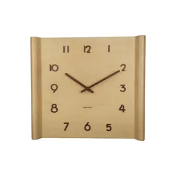 Ceas de perete de design Karlsson 5960WD 32 x 36cm, maro