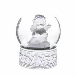 Om de zăpadă de Crăciun Înger alb, 6,5 x 8,3 cm