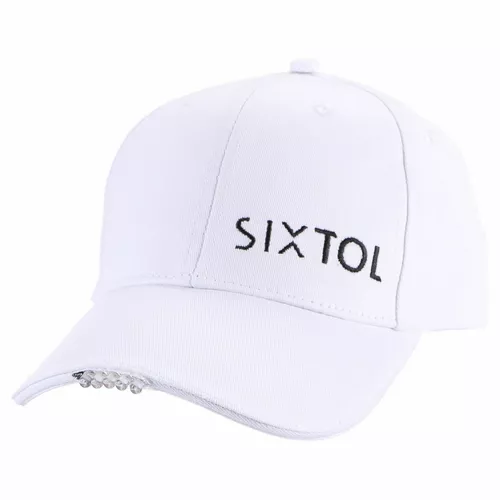 Șapcă cu LED Sixtol B-CAP 25lm, USB, uni, alb
