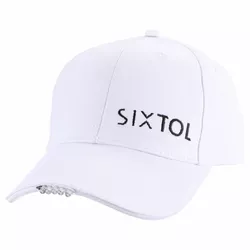 Șapcă cu LED Sixtol B-CAP 25lm, USB, uni, alb