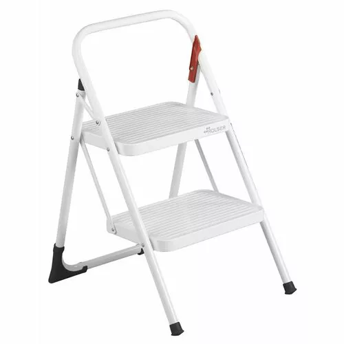 Trepte pliabile Rolser M10 UNE, 2 trepte, alb