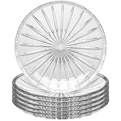 Altom Set farfurii plate de sticlă Venus 25 cm, 6 buc.