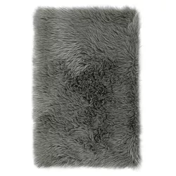 AmeliaHome Blană Dokka gri închis, 60 x 90 cm