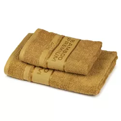 Set prosoape 4Home Bamboo Premium maro deschis,