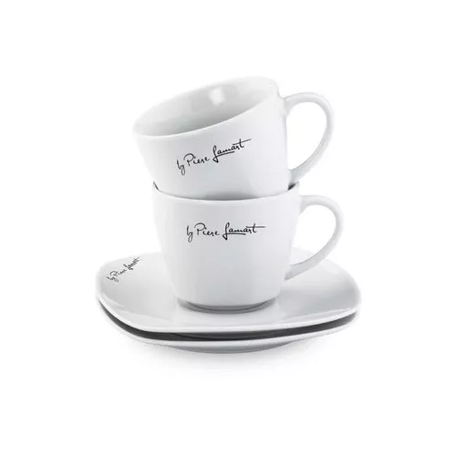 Set 2 cești cu farfurioare Lamart LT9016  Dine, 190 ml