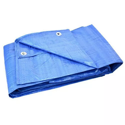 Prelata impermeabilă cu ochiuri GEKO Standard albastru, 12 x 15 m