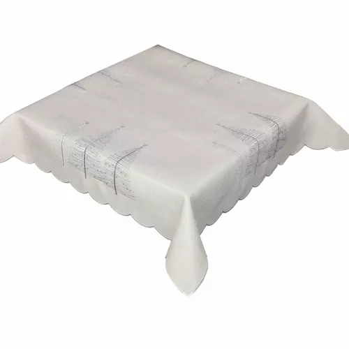 Față de masă de Crăciun Copaci gri , 120 x 140 cm, 120 x 140 cm