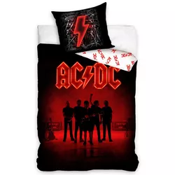 Lenjerie de pat din bumbac AC/DC Power Up , 140 x200 cm, 70 x 90 cm