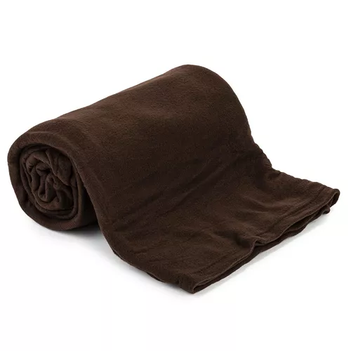 Pătură fleece UNI, maro închis, 150 x 200 cm, maro