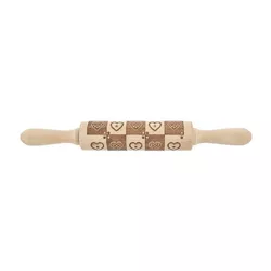 Sucitor din lemn Orion cu decor de inimă,  33 cm